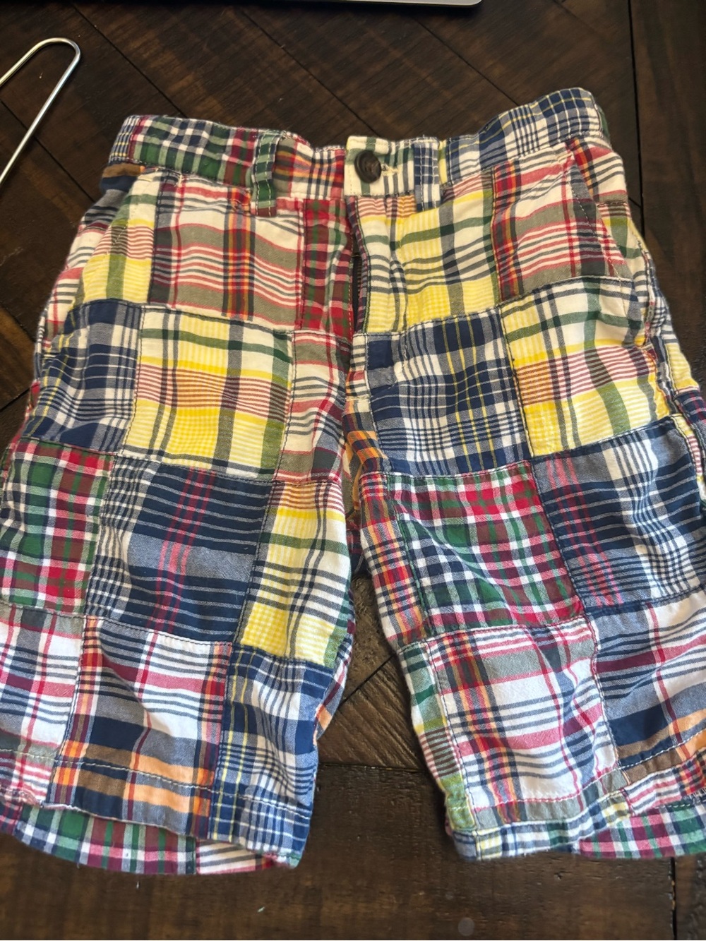 Polo Multicolor Plaid Patchwork boys Shorts